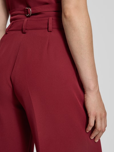 BOSS Orange Regular Fit Hose mit weitem Bein Bordeaux 3