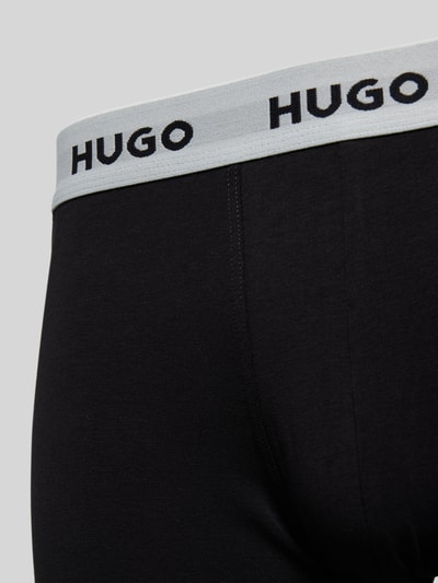 HUGO Trunks mit elastischem Label-Bund im 3er-Pack Black 2