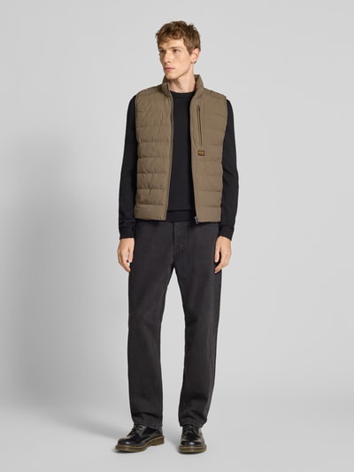 G-Star Raw Bodywarmer met labelpatch, model 'Foundation' Kaki - 1
