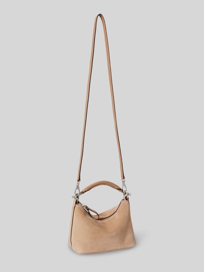 Lauren Ralph Lauren Schoudertas van echt leer met afneembare schouderband Beige - 3