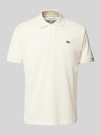 Lacoste Regular fit poloshirt met labelpatch Offwhite - 1