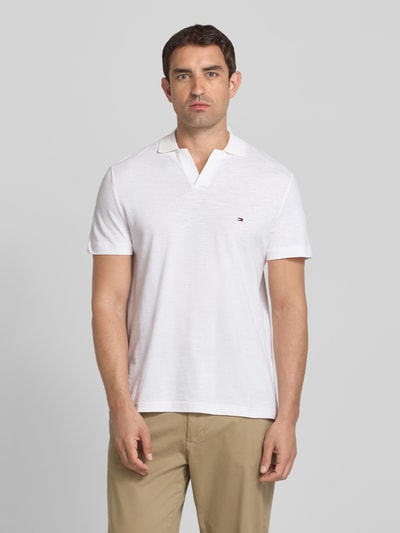 Tommy Hilfiger Regular Fit Poloshirt aus reiner Baumwolle Weiss 4