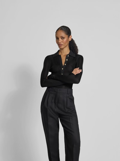 Self-Portrait Body aus reiner Viskose Black 4