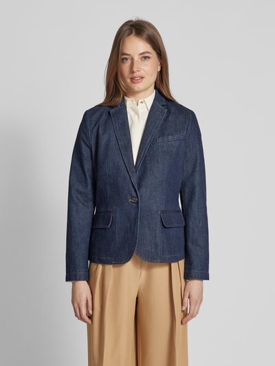 Lauren Ralph Lauren Jeansblazer mit Pattentaschen Modell 'YASINE' Dunkelblau 4