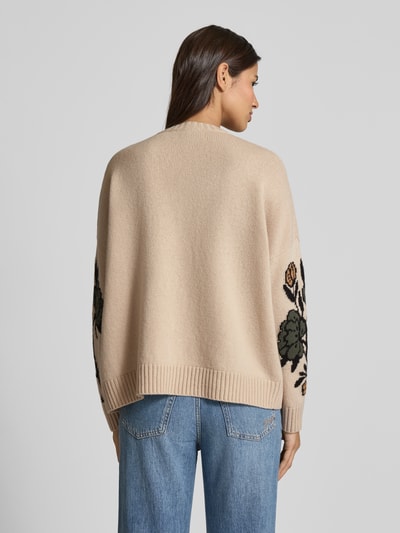 Weekend Max Mara Oversized pullover van een zuivere scheerwol, model 'PAVIDI' Zand - 5