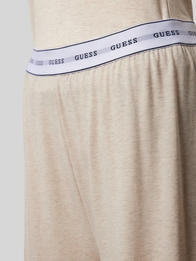 Guess Pyjama met labelstitching, model 'CARRIE' Beige gemêleerd - 2