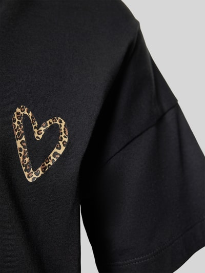 s.Oliver RED LABEL Regular fit pyjamabovendeel van een mix van katoen en viscose Donkerbruin - 2