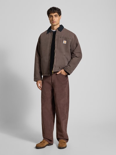 Christian Berg Men Regular fit kasjmier pullover met ronde hals Zwart - 1