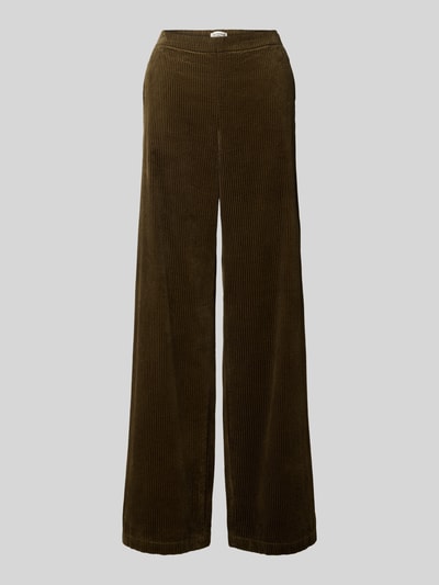 Marc O'Polo Wide Leg Cordhose aus reiner Baumwolle Khaki 2