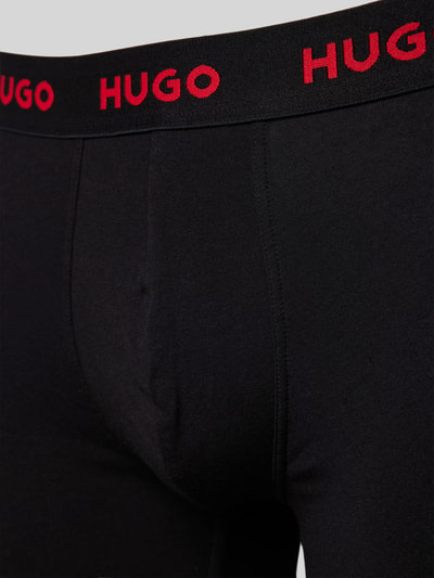 HUGO Trunks mit elastischem Label-Bund im 3er-Pack Black 2