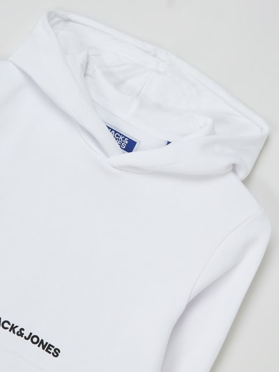 Jack & Jones Hoodie met logo, model 'You' Wit - 2