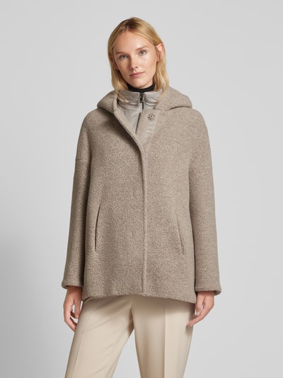 ICONS Cinzia Rocca Jacke mit Kapuze Sand Melange 4