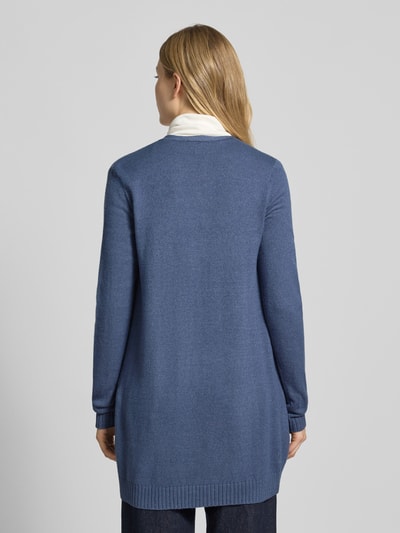 Vila Kurtka z dzianiny z przodem bez zapięcia model ‘RIL’ Szaroniebieski 5