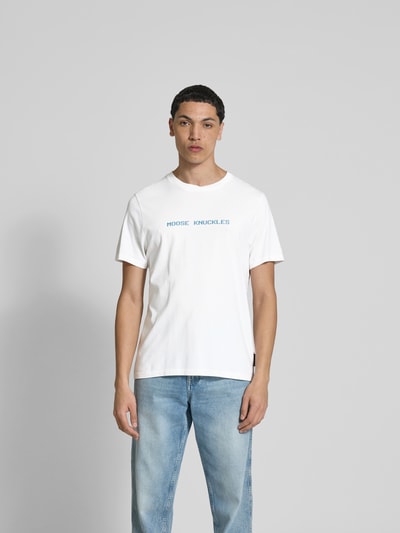 Moose Knuckles T-Shirt mit Label-Print Weiss 4