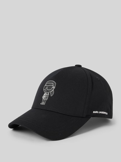 Karl Lagerfeld Basecap mit Label-Print Black 1