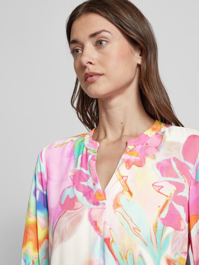 Emily Van den Bergh Bluse mit floralem Muster Modell 'Multi Aquarell' Pink 3