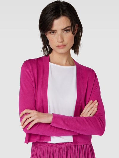 Zero Cardigan aus Viskose-Mix mit offener Vorderseite Pink 3