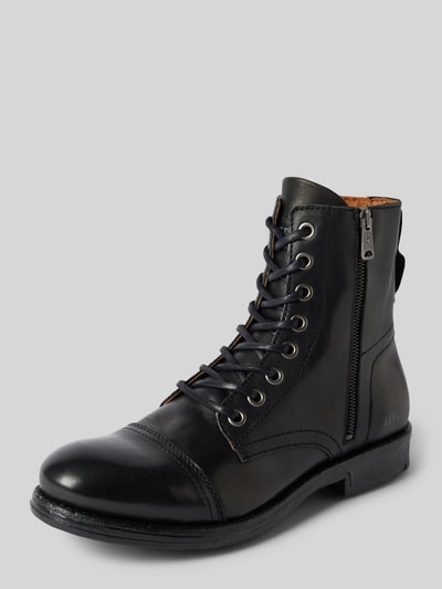 Replay Boots aus Leder mit Reißverschluss Modell 'PHIM' Black 1