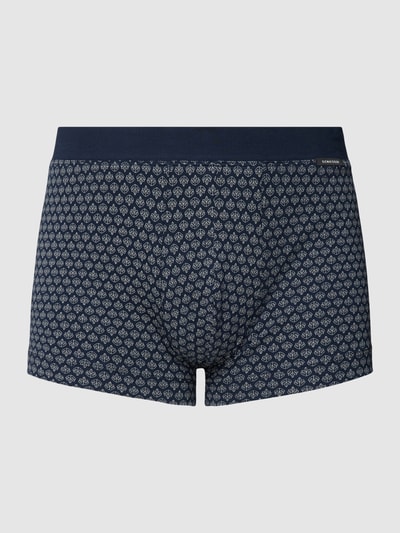 Schiesser Boxershort met all-over motief, model 'Fine' Donkerblauw - 2