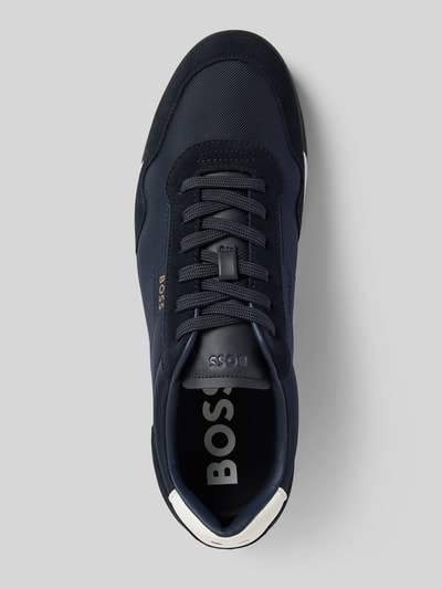 BOSS Sneaker mit Label-Details Modell 'Titanium' Marine 3