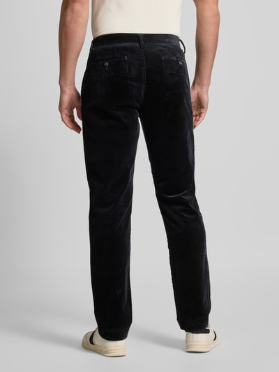 Polo Ralph Lauren Stretch straight fit corduroy broek met riemlussen, model 'BEDFORD' Zwart - 5