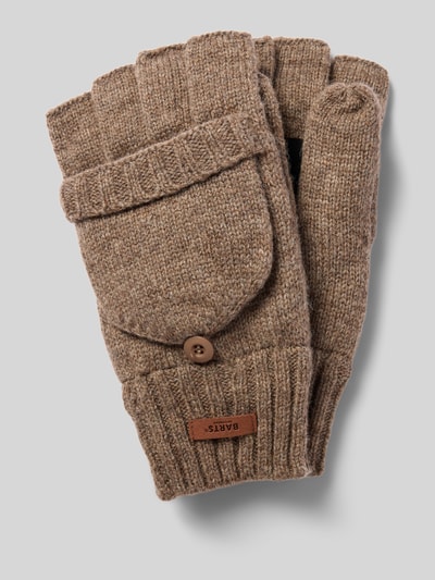 Barts Handschoenen met labeldetail, model 'HAAKON' Hazelnoot - 1