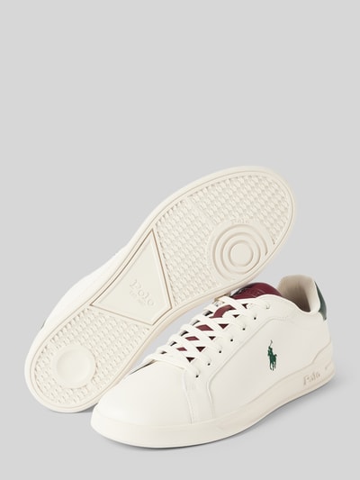 Polo Ralph Lauren Ledersneaker mit Logo-Stitching Weiss 4