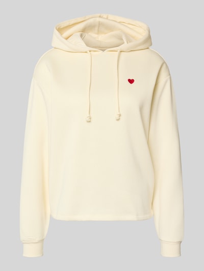 Produktfoto, Regular Fit Hoodie aus Baumwoll-Mix Modell 'CHILLI' von Pieces, efekt: jednolity kolor, krój regular fit, aplikacja: haft, kaptur z tunelem, długi rękaw, zakończenie rękawów: prążkowane, wykończenie materiału: dzianina dresowa, mieszanka bawełny
