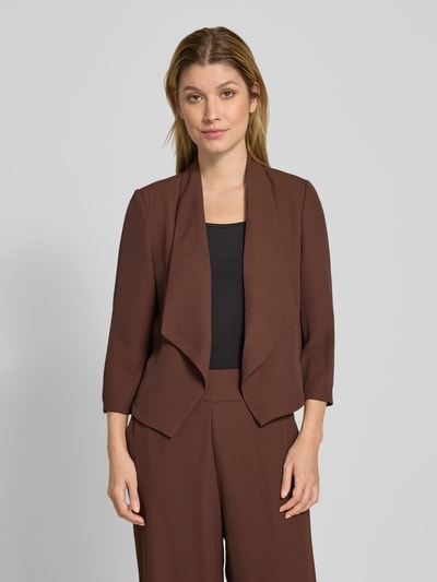 Zero Regular Fit Blazer mit 3/4-Arm Mittelbraun 4