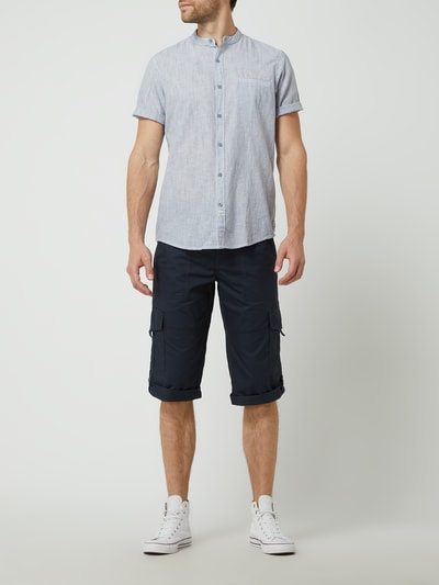 Lerros Regular fit linnen overhemd met katoen  Jeansblauw - 1