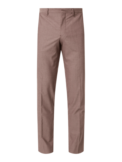 SELECTED HOMME Slim fit pantalon met geweven motief, model 'Logan' Lichtrood - 2