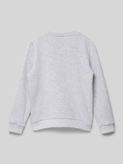 Lacoste Sweatshirt mit Label-Stitching Mittelgrau Melange 3