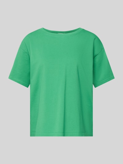 Produktfoto, grünes Loose Fit T-Shirt aus reiner Baumwolle Modell 'VALLEY' von American Vintage mit Rundhalsausschnitt und überschnittenen Schultern.