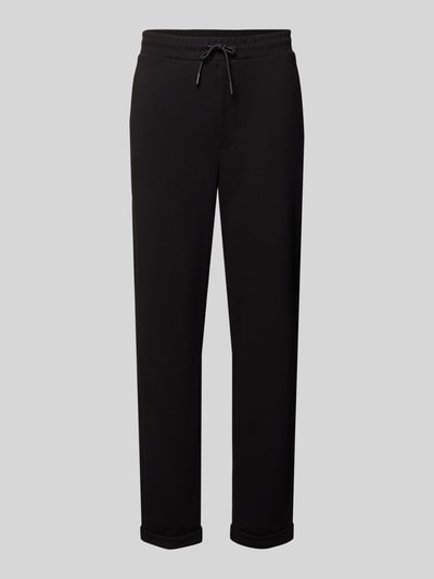 Only & Sons Regular fit stoffen broek met tunnelkoord, model 'NEWKODYL LIFE LINUS' Zwart - 2