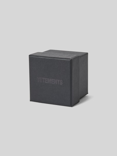 VETEMENTS Ring mit Logo-Prägung Silber 4