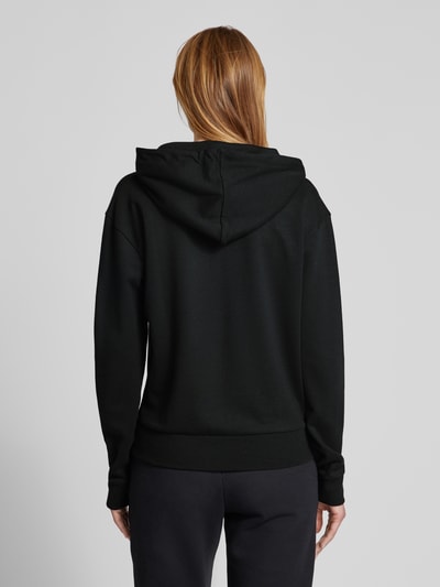 BOSS Hoodie mit Label-Print Modell 'STRIPE' Black 5