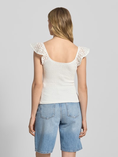 Only Slim Fit Top aus reiner Baumwolle Modell 'GWEN LIFE' Offwhite 5