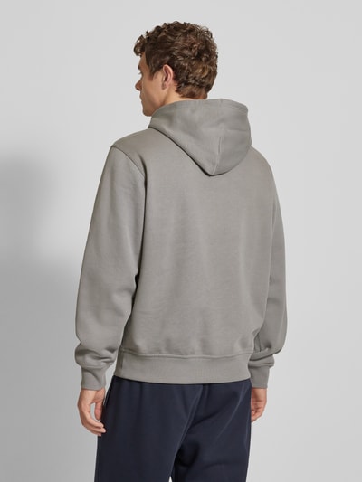 CHAMPION Hoodie mit Label-Stitching Mittelgrau 5