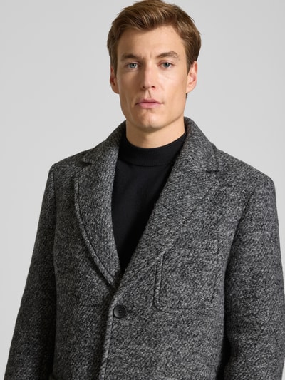 Cinque Lange jas met reverskraag, model 'LORD' Antraciet - 3