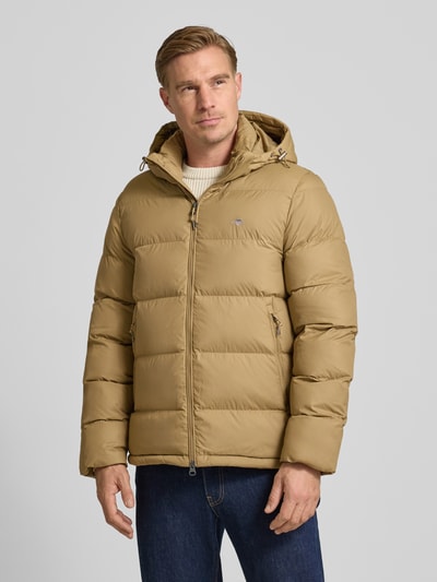 Gant Regular Fit Steppjacke mit Logo-Stitching Modell 'Cloud' Beige 4