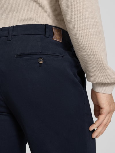 g1920 Chino mit französischen Eingrifftaschen Modell 'Tybalt' Marine 3