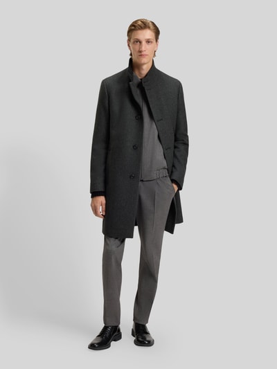 HUGO Regular Fit Wollmantel mit Stehkragen Modell 'MINTRAX2541' Anthrazit Melange 1
