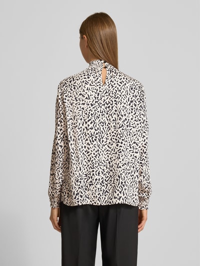 Milano Italy Regular Fit Bluse mit Stehkragen Offwhite 5