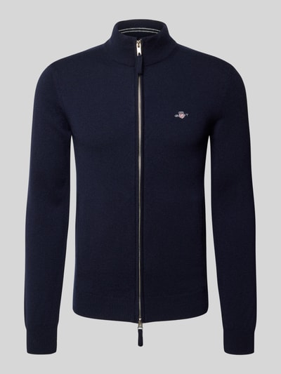 GANT Regular Fit Pullover aus reiner Wolle Marine 1