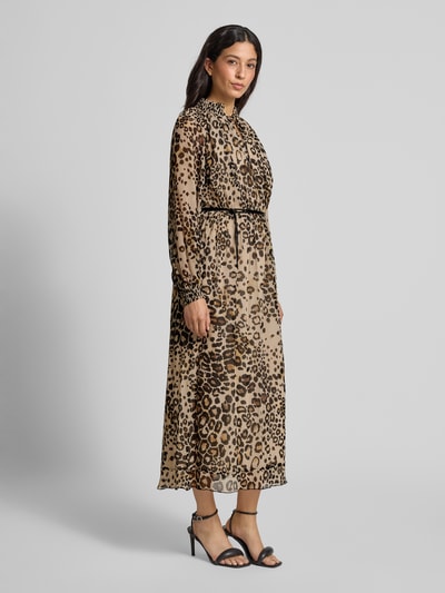 Marc Cain Midikleid aus reiner Viskose Camel 1