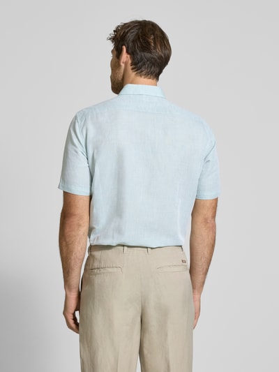 Jake*s Slim Fit Leinenhemd mit Knopfleiste Mint 5