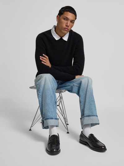 Duke & Dexter Loafer mit strukturierter Sohle Black 1