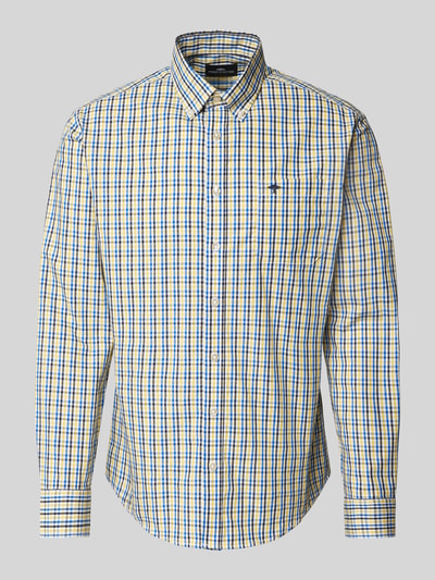 Fynch-Hatton Regular Fit Freizeithemd mit Button-Down-Kragen Gelb 2