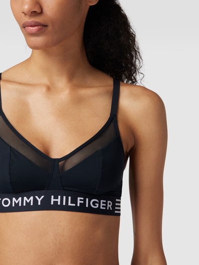 TOMMY HILFIGER Stanik z elastycznym pasem Granatowy 3