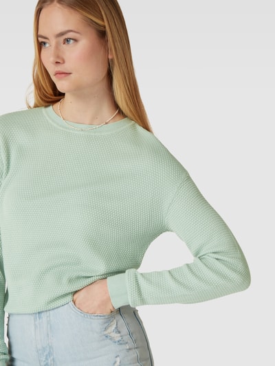 QS Strickpullover mit Strukturmuster Modell 'Schildkröte' Mint 3